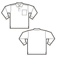 AITOZ（アイトス） ユニセックス 吸汗速乾（クールコンフォート） 長袖ポロシャツ ブラック S AZ-10578（直送品）