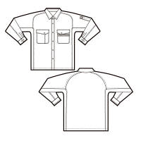 アイトス　長袖シャツ（薄地）　サファイアブルー 4L　AZ5375-072-4L　1着　（直送品）