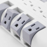 延長コード　1.8ｍ　雷サージ付回転式コンセントタップ　3P式/12個口(回転:8個口＋固定:4個口)/雷サージ対応　S9PC01RB　日商テレコム