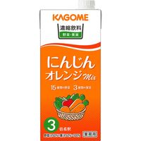 カゴメ 濃縮飲料 にんじん・オレンジミックス（3倍濃縮） 1Lパック 1セット（12本）