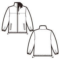 アイトス エコ中綿ショートコート(男女兼用) ブルー 3L AZ5850-006-3L 1着（直送品）