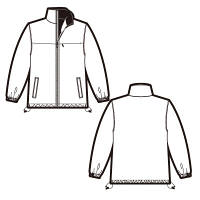 アイトス　エコ中綿ショートコート（男女兼用）　ブラック L　AZ5850-010-L　1着　（直送品）