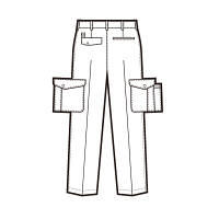 アイトス　カーゴパンツ（2タック）　アースグリーン 105　AZ6364-005-105　1着　（直送品）