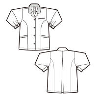 アイトス　レディース長袖スモック　アースグリーン 5L　AZ6366-005-5L　1着　（直送品）