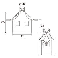 アイトス　エコエプロン（男女兼用）　ロイヤルブルー F　AZ6367-006-F　1着　（直送品）