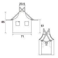 アイトス　エコエプロン（男女兼用）　イエロー F　AZ6367-019-F　1着　（直送品）