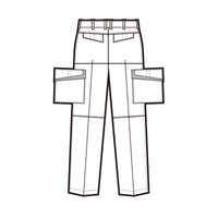 アイトス　カーゴパンツ（2タック）　アイボリー 115　AZ6574-001-115　1着　（直送品）