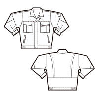 アイトス　長袖ブルゾン（無地）　ディープネイビー SS　AZ6590-008-SS　1着　（直送品）