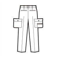 アイトス　カーゴパンツ（2タック）　ネイビー 73　AZ6664-008-73　1着　（直送品）