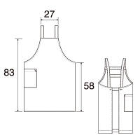 アイトス　胸当てエプロン　イエロー F　HS2506-019-F　1着　（直送品）