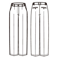 アイトス メンズシャーリングワンタックパンツ　ブラック LL HS2600 1着