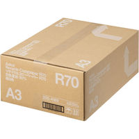 アスクル リサイクルコピーペーパー　R70 高白色タイプ　白色度90% A3 1箱（500枚入×3冊）  オリジナル