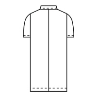 KAZEN レディス診察衣シングル型半袖ホワイト M 122-30 1枚　白衣　ドクターコート（直送品）