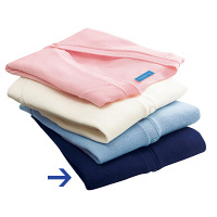 KAZEN カーディガン 女性用 長袖 ネイビー 5L 189-91（直送品）