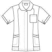 フォーク（FOLK） チュニック ブルー 4L 2002CR-12　白衣（直送品）