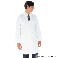 KAZEN メンズ診察衣長袖ミントグリーン 3L 251-92 1枚　白衣　ドクターコート（直送品）