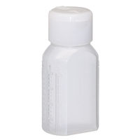 金鵄製作所 マーカー瓶（30mL）ワンタッチキャップ（ホワイト） 投薬瓶 本体色:透明 凹形目盛り 未滅菌 1袋（100本入）