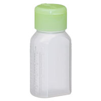 金鵄製作所 マーカー瓶（30mL）ワンタッチキャップ（ライトグリーン） 投薬瓶 本体色:透明 凹形目盛り 未滅菌 1袋（100本入）