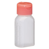 金鵄製作所 マーカー瓶（30mL）ワンタッチキャップ（ピンク） 投薬瓶 本体色:透明 凹形目盛り 未滅菌 1袋（100本入）