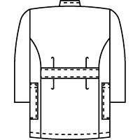 KAZEN レディス医務衣七分袖 （ナースジャケット） 医療白衣 サックスブルー（水色） LL 268-11（直送品）