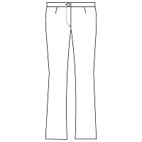 フォーク（FOLK） ブーツカットパンツ ホワイト M 2916-1　白衣（直送品）