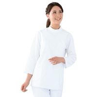 KAZEN レディス医務衣七分袖 （ナースジャケット） 医療白衣 ホワイト 3L 361-70（直送品）
