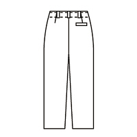 KAZEN メンズスラックス 医療白衣 ホワイト W91cm 430-90（直送品）