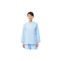 住商モンブラン ケーシー（レディス・長袖） ナースジャケット 医務衣 医療白衣 サックスブルー（水色） LL 52-005（直送品）