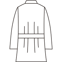 住商モンブラン ケーシー（メンズ・長袖） 医務衣 医療白衣 白 L 52-601（直送品）