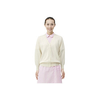 住商モンブラン カーディガン（長袖） レディス 白 L 56-022（直送品）