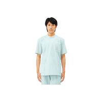 住商モンブラン ケーシー（メンズ・半袖） 医務衣 医療白衣 ミント S 72-718（直送品）