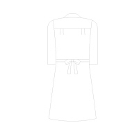 住商モンブラン マタニティワンピース（7分袖） マタニティナース 医療白衣 白 3L 73-021（直送品）