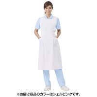 住商モンブラン 予防衣（レディス・ノースリーブ） シェルピンク L 74-089（直送品）