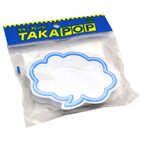 ササガワ 抜型カード 立体枠 吹出し¥なし 16-4113 1セット(1冊(50枚)×5)