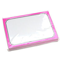 ササガワ カード 中 ピンク枠 16-4372 1セット(1冊(50枚)×5)