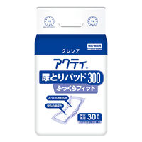 アクティ 尿とりパッド300 ふっくらフィット 1箱（30枚入×6パック）日本製紙クレシア