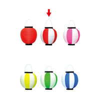 ササガワ ポリ提灯 赤白(旧39ー7037) 40-7037 1セット(1個×5)