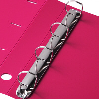 アスクル　リングファイル　A4タテ　D型4穴　背幅41mm　レッド　赤　ユーロスタイル  オリジナル