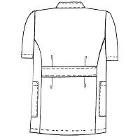 KAZEN　メンズXLA医務衣半袖　L　サックス　XLA100-C/1-L　（直送品）