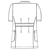 KAZEN　レディスXLA医務衣半袖　L　ピンク　XLA105-C/3-L　（直送品）