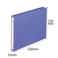 パンチレスファイル　A4ヨコ　リヒトラブ　HEAVY DUTY　藍　F371