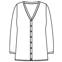 フォーク（FOLK） ナースカーディガン（ロング丈） ネイビー L FN1590-7（直送品）