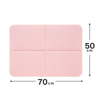 サンコー おくだけ吸着 吸水 速乾 バスマット 足ふき 浴室 50×70cm 1個 ソフトピンク YO-27