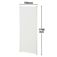 トーカイスクリーン EGシンプルパネル パーティション プリントシートタイプ ホワイト 高さ1700×幅700mm EG-1707WH 1枚