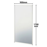 トーカイスクリーン EGシンプルパネル パーティション 樹脂タイプ ホワイト（半透明） 高さ1700×幅900mm EG-1709P （飛沫防止）1枚