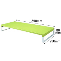 リヒトラブ(LIHIT LAB.) 机上台 幅590mm 黄緑（ライトグリーン） A7332-6