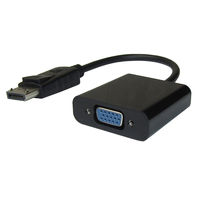 Vodaview　変換アダプタ　DisplayPort[オス]→VGA（D-sub15ピン）[メス]　0.15m/ブラック　VV-DPVGA-DO