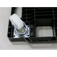 【平台車】 ナンシン 樹脂連結ドーリー PDー403ー2SN ナイロンキャスター（微音タイプ） 1台