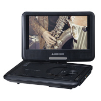 グリーンハウス 単3形乾電池対応9インチポータブルDVDプレーヤー GH-PDV9V-BK 1台