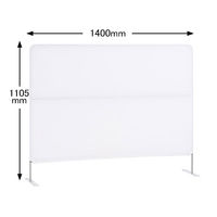 アイリスオーヤマ クロススクリーン ホワイト 高さ1105×幅1400mm 1台 オリジナル パーテーション 布張り 取り外して丸洗い可能 オリジナル